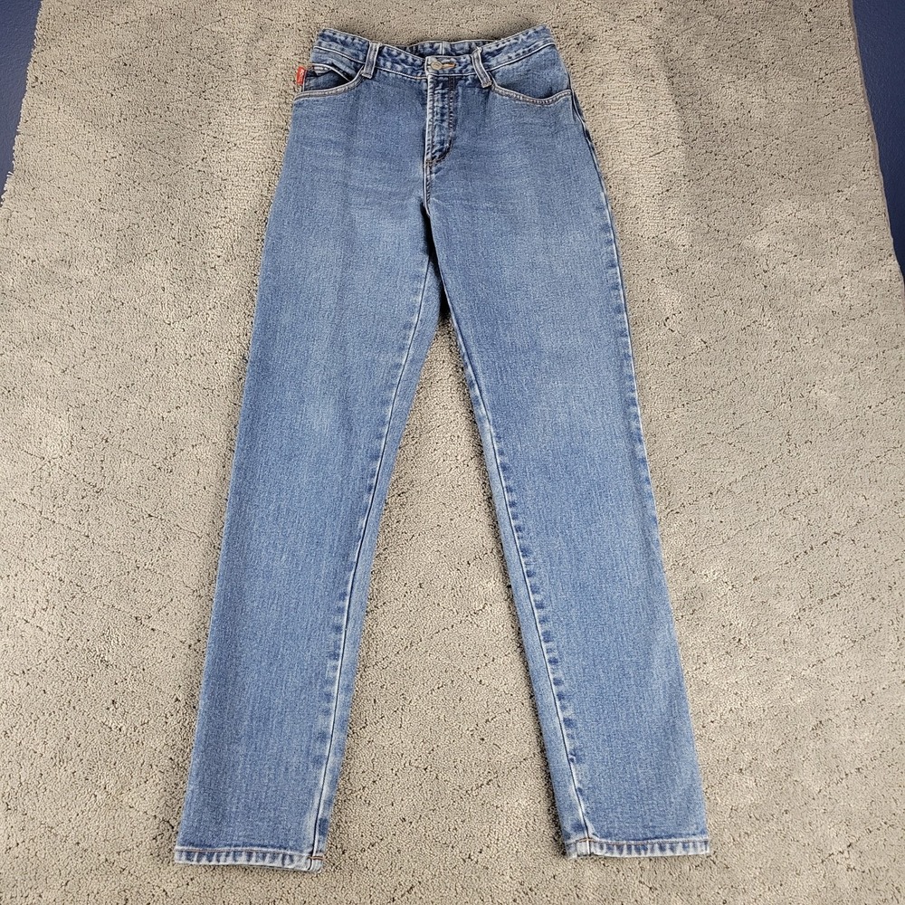 Vintage Bongo Jeans Womens 5-XL Blue High Rise Taper Medium Wash Denim